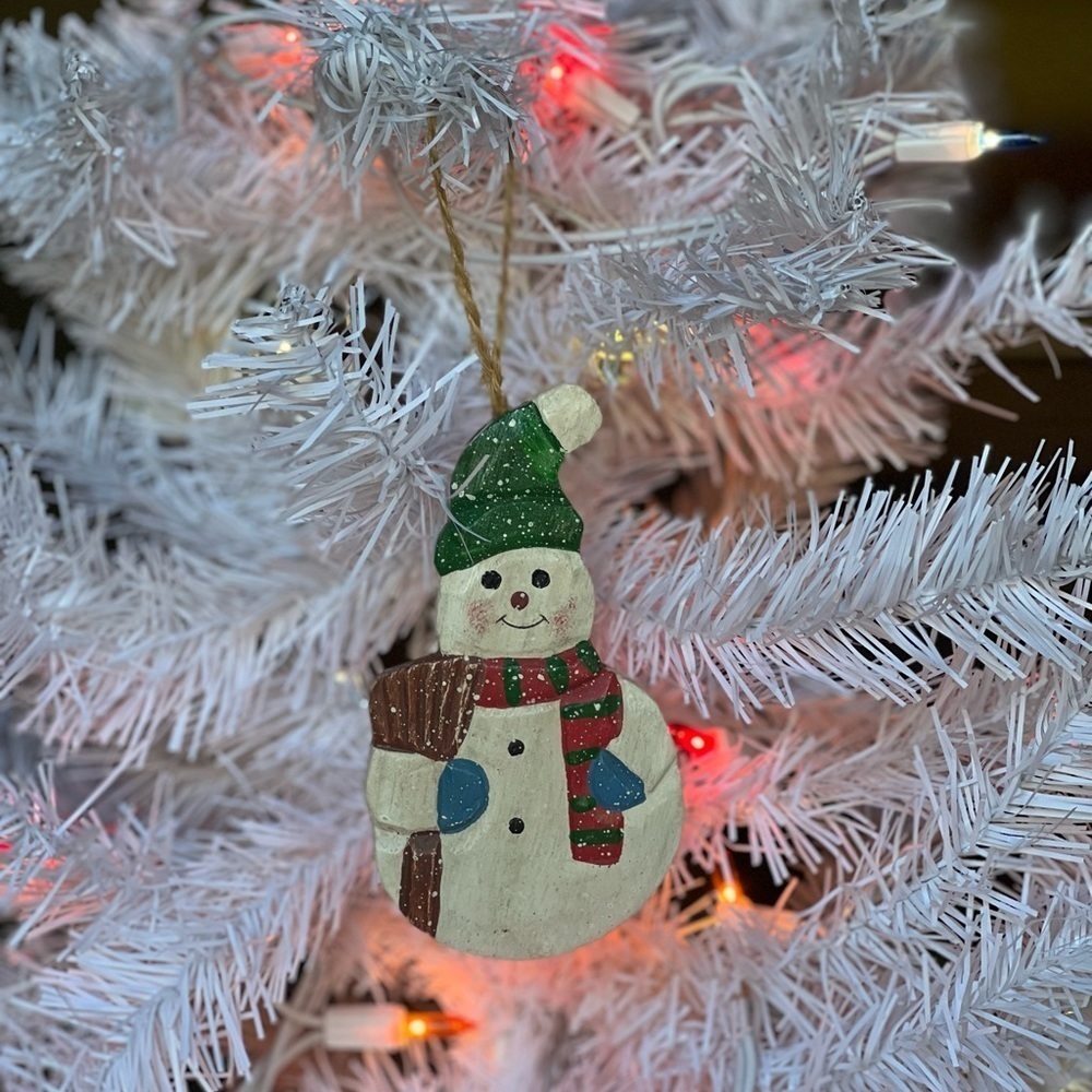 Vintage Snowman Christmas Ornament